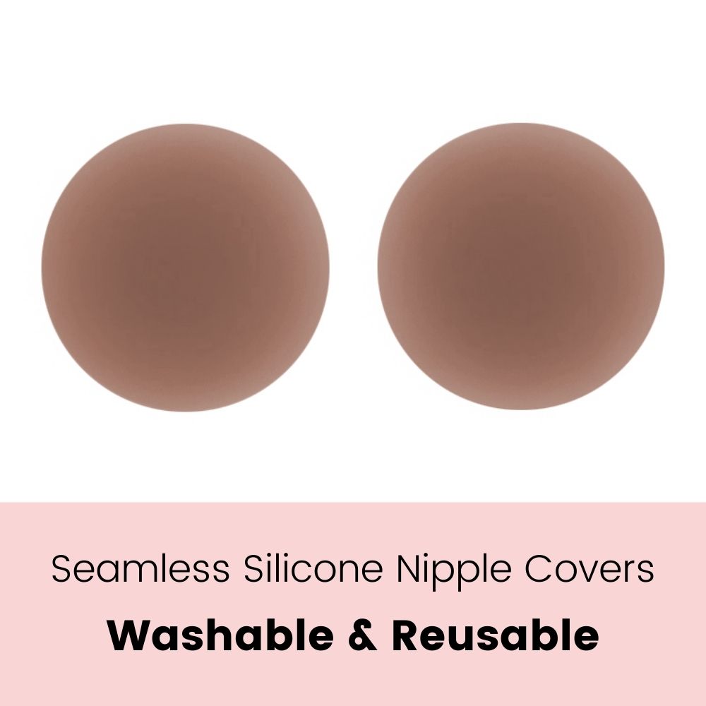 PALAY® 4 Pairs Silicone Nipple Stickers Waterproof and Breathable